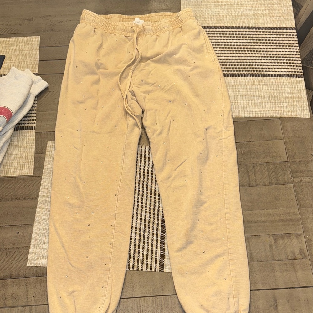 Beige Women’s Jogger Sweatpants